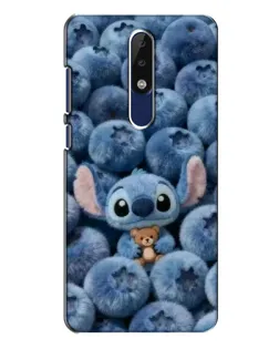 Чехол для Nokia 5.1 Plus (X5) с картинкой «Стич и голубика» Чехол для Nokia 5.1 Plus (X5) с картинкой «Стич и голубика»