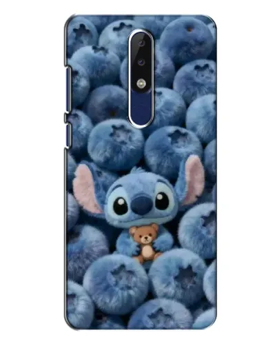 Чехол для Nokia 5.1 Plus (X5) с картинкой «Стич и голубика» Чехол для Nokia 5.1 Plus (X5) с картинкой «Стич и голубика»