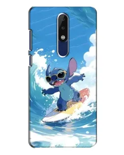Чехол для Nokia 5.1 Plus (X5) с картинкой «Стич на волне» Чехол для Nokia 5.1 Plus (X5) с картинкой «Стич на волне»