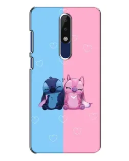 Чехол для Nokia 5.1 Plus (X5) с картинкой «Stitch и Angel Love» Чехол для Nokia 5.1 Plus (X5) с картинкой «Stitch и Angel Love»