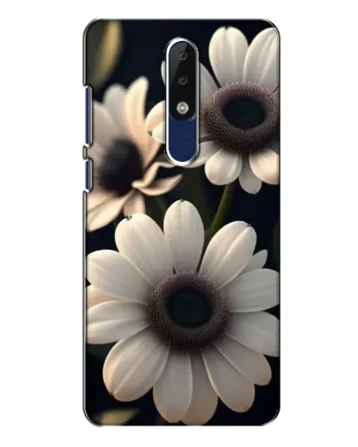 Чехол для Nokia 5.1 Plus (X5) с картинкой «Белые маргаритки макро»