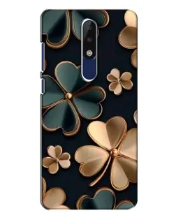 Чехол для Nokia 5.1 Plus (X5) с картинкой «Клевер в золоте» Чехол для Nokia 5.1 Plus (X5) с картинкой «Клевер в золоте»