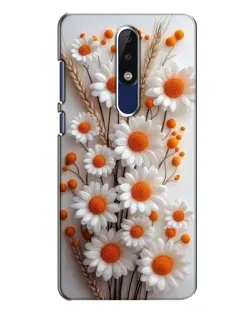 Чехол для Nokia 5.1 Plus (X5) с картинкой «Белые сухоцветы» Чехол для Nokia 5.1 Plus (X5) с картинкой «Белые сухоцветы»