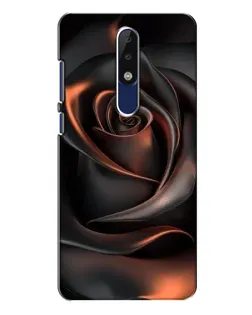 Чехол для Nokia 5.1 Plus (X5) с картинкой «Шелковая черная роза» Чехол для Nokia 5.1 Plus (X5) с картинкой «Шелковая черная роза»
