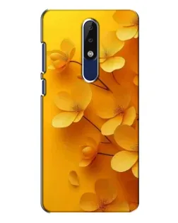 Чехол для Nokia 5.1 Plus (X5) с картинкой «Золотые лепестки» Чехол для Nokia 5.1 Plus (X5) с картинкой «Золотые лепестки»