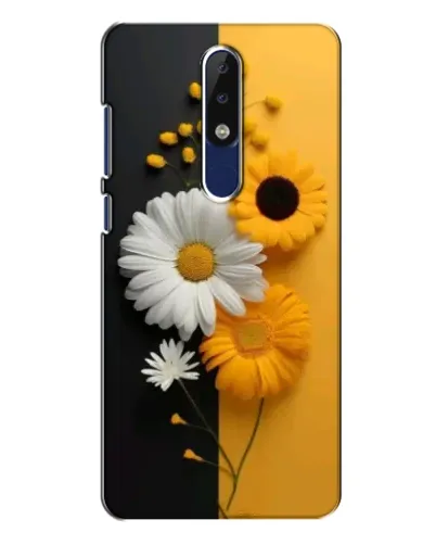 Чехол для Nokia 5.1 Plus (X5) с картинкой «Подсолнух и ромашка»