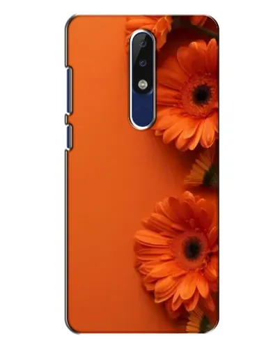 Чехол для Nokia 5.1 Plus (X5) с картинкой «Оранжевые герберы»