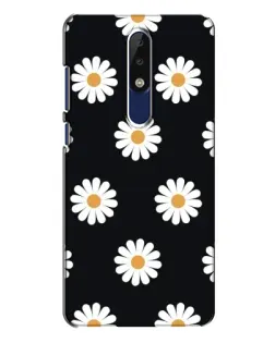 Чехол для Nokia 5.1 Plus (X5) с картинкой «Ромашки на черном» Чехол для Nokia 5.1 Plus (X5) с картинкой «Ромашки на черном»