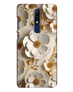 Чехол для Nokia 5.1 Plus (X5) с картинкой «Белие бумажние цвети» Чехол для Nokia 5.1 Plus (X5) с картинкой «Белие бумажние цвети»