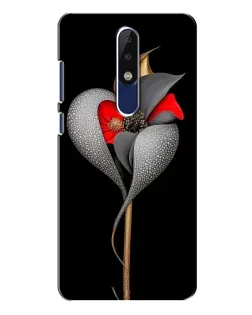 Чехол для Nokia 5.1 Plus (X5) с картинкой «Серебряный фантазийный цветок» Чехол для Nokia 5.1 Plus (X5) с картинкой «Серебряный фантазийный цветок»