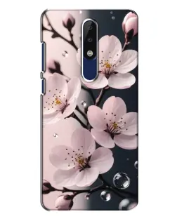 Чехол для Nokia 5.1 Plus (X5) с картинкой «Нежная сакура и капли» Чехол для Nokia 5.1 Plus (X5) с картинкой «Нежная сакура и капли»