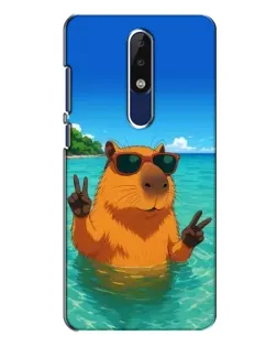 Чехол для Nokia 5.1 Plus (X5) с картинкой «Морская капибара» Чехол для Nokia 5.1 Plus (X5) с картинкой «Морская капибара»