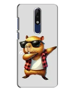 Чехол для Nokia 5.1 Plus (X5) с картинкой «Капибара рэпер даб» Чехол для Nokia 5.1 Plus (X5) с картинкой «Капибара рэпер даб»