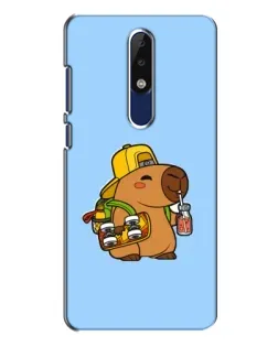 Чехол для Nokia 5.1 Plus (X5) с картинкой «Капибара на скейте» Чехол для Nokia 5.1 Plus (X5) с картинкой «Капибара на скейте»