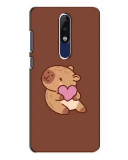 Чехол для Nokia 5.1 Plus (X5) с картинкой «Капибара с сердцем» Чехол для Nokia 5.1 Plus (X5) с картинкой «Капибара с сердцем»