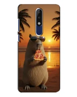 Чехол для Nokia 5.1 Plus (X5) с картинкой «Капибара с пиццей» Чехол для Nokia 5.1 Plus (X5) с картинкой «Капибара с пиццей»