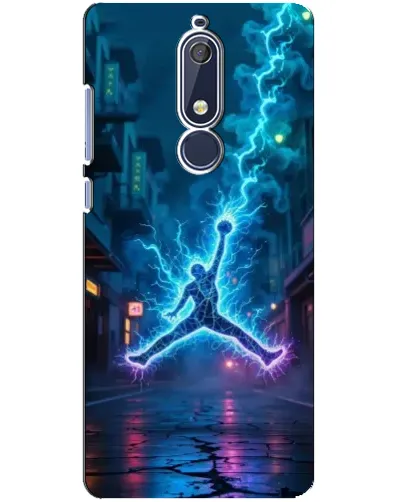Чехол для Nokia 5.1 (2018) с картинкой «Jordan Gold Jumpman»