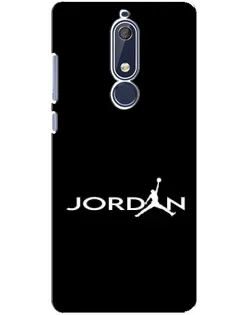 Чехол для Nokia 5.1 (2018) с картинкой «Jordan White Logo»