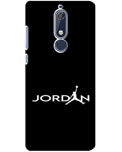 Чехол для Nokia 5.1 (2018) с картинкой «Jordan White Logo»