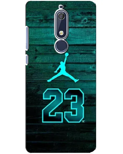 Чехол для Nokia 5.1 (2018) с картинкой «Jordan Cyan 23»