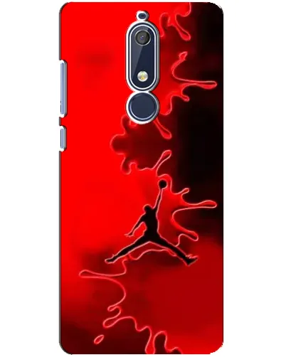 Чехол для Nokia 5.1 (2018) с картинкой «Jordan Red Smoke»