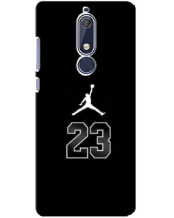 Чехол для Nokia 5.1 (2018) с картинкой «Jordan Flight 23»
