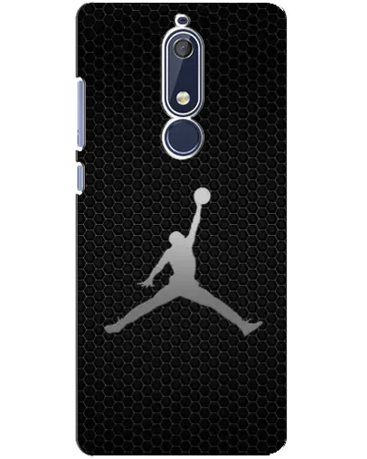 Чехол для Nokia 5.1 (2018) с картинкой «Jordan Dark Carbon»
