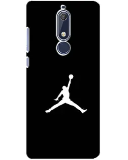 Чехол для Nokia 5.1 (2018) с картинкой «Jordan Silhouette»