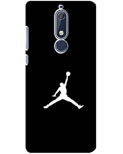 Чехол для Nokia 5.1 (2018) с картинкой «Jordan Silhouette»