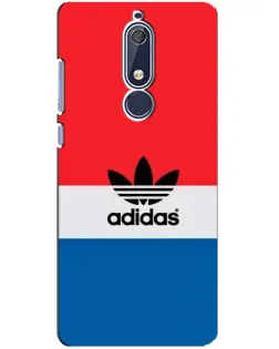 Чехол для Nokia 5.1 (2018) с картинкой «Ретро блоки Adidas» Чехол для Nokia 5.1 (2018) с картинкой «Ретро блоки Adidas»