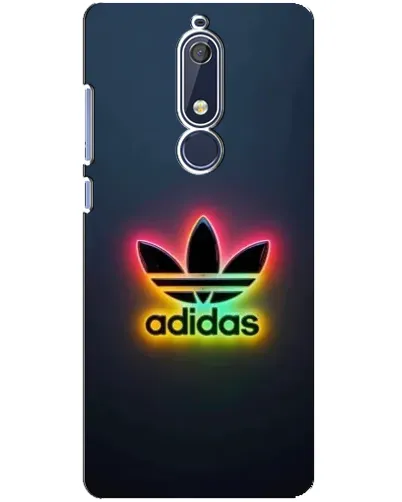 Чехол для Nokia 5.1 (2018) с картинкой «Неоновый Adidas» Чехол для Nokia 5.1 (2018) с картинкой «Неоновый Adidas»