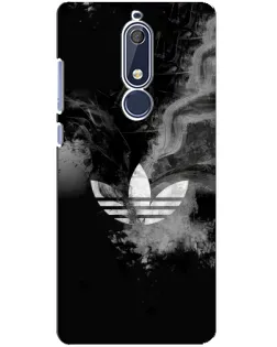 Чехол для Nokia 5.1 (2018) с картинкой «Абстрактный дым Adidas» Чехол для Nokia 5.1 (2018) с картинкой «Абстрактный дым Adidas»