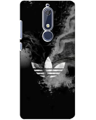 Чехол для Nokia 5.1 (2018) с картинкой «Абстрактный дым Adidas» Чехол для Nokia 5.1 (2018) с картинкой «Абстрактный дым Adidas»