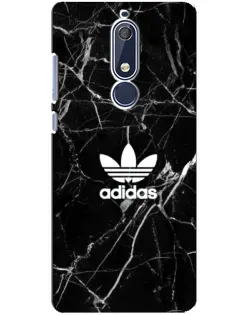 Чехол для Nokia 5.1 (2018) с картинкой «Белый мрамор Adidas» Чехол для Nokia 5.1 (2018) с картинкой «Белый мрамор Adidas»