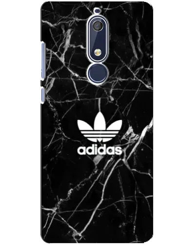 Чехол для Nokia 5.1 (2018) с картинкой «Белый мрамор Adidas» Чехол для Nokia 5.1 (2018) с картинкой «Белый мрамор Adidas»