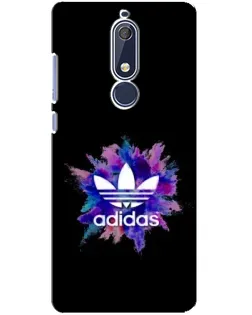Чехол для Nokia 5.1 (2018) с картинкой «Взрыв красок Adidas»