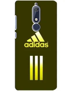 Чехол для Nokia 5.1 (2018) с картинкой «Оливковый градиент Adidas»