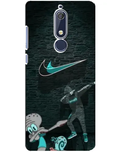 Чехол для Nokia 5.1 (2018) с картинкой «Спортивный арт Nike» Чехол для Nokia 5.1 (2018) с картинкой «Спортивный арт Nike»