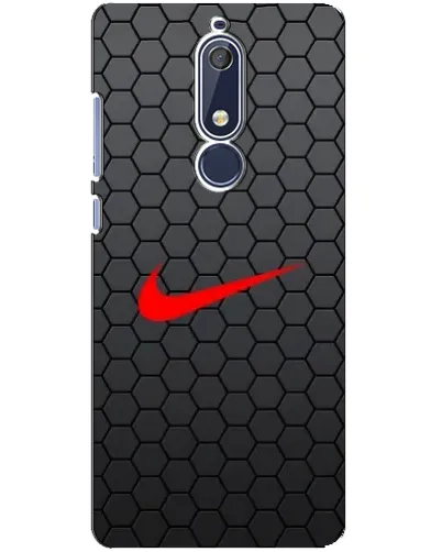 Чехол для Nokia 5.1 (2018) с картинкой «Nike — карбоновая сетка» Чехол для Nokia 5.1 (2018) с картинкой «Nike — карбоновая сетка»