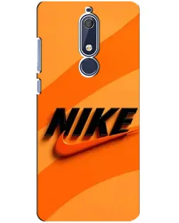 Чехол для Nokia 5.1 (2018) с картинкой «Оранжевый драйв Nike»