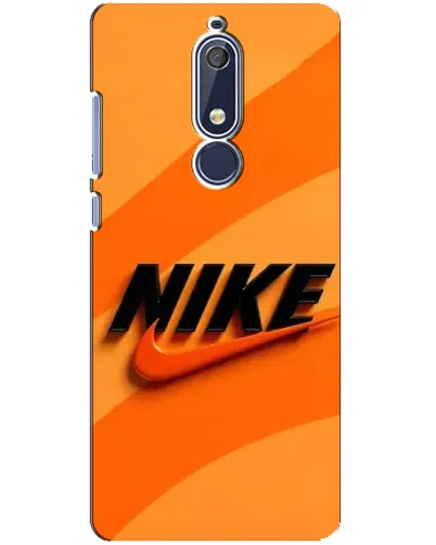 Чехол для Nokia 5.1 (2018) с картинкой «Оранжевый драйв Nike» Чехол для Nokia 5.1 (2018) с картинкой «Оранжевый драйв Nike»