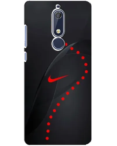 Чехол для Nokia 5.1 (2018) с картинкой «Абстрактный дизайн Nike» Чехол для Nokia 5.1 (2018) с картинкой «Абстрактный дизайн Nike»
