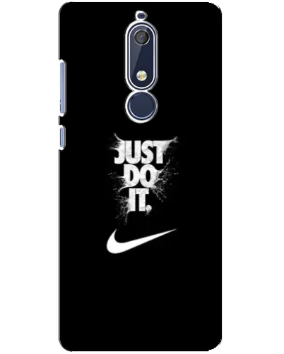 Чехол для Nokia 5.1 (2018) с картинкой «Текстовый принт Nike» Чехол для Nokia 5.1 (2018) с картинкой «Текстовый принт Nike»