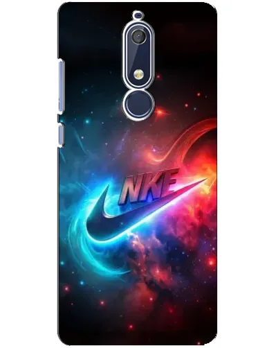 Чехол для Nokia 5.1 (2018) с картинкой «Огненный логотип Nike» Чехол для Nokia 5.1 (2018) с картинкой «Огненный логотип Nike»