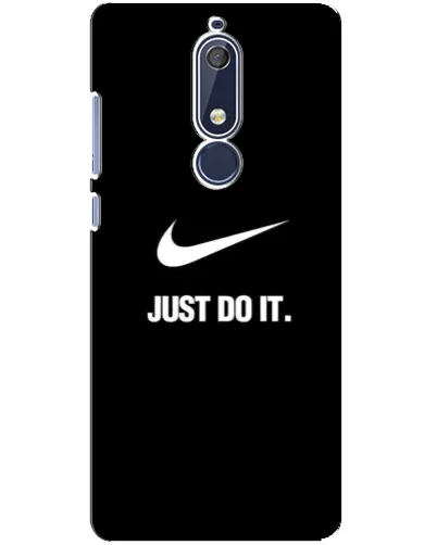 Чехол для Nokia 5.1 (2018) с картинкой «Классический принт Nike» Чехол для Nokia 5.1 (2018) с картинкой «Классический принт Nike»