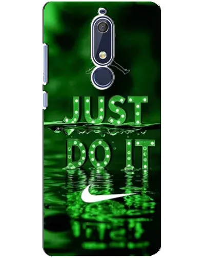 Чехол для Nokia 5.1 (2018) с картинкой «Зеленый неоновый Nike» Чехол для Nokia 5.1 (2018) с картинкой «Зеленый неоновый Nike»