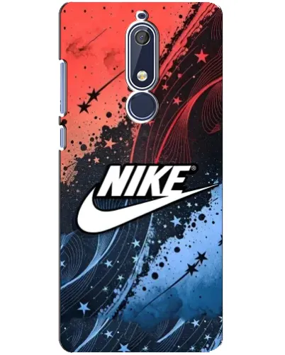 Чехол для Nokia 5.1 (2018) с картинкой «Градиентный принт Найк» Чехол для Nokia 5.1 (2018) с картинкой «Градиентный принт Найк»