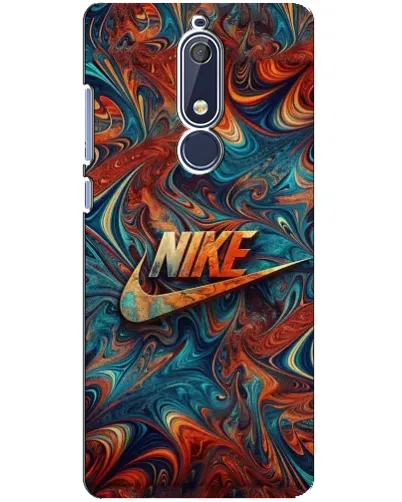 Чехол для Nokia 5.1 (2018) с картинкой «Nike в абстракции» Чехол для Nokia 5.1 (2018) с картинкой «Nike в абстракции»
