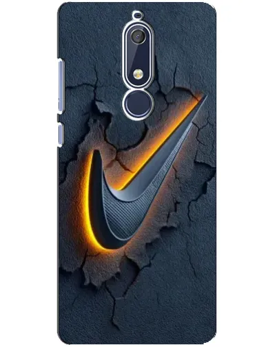 Чехол для Nokia 5.1 (2018) с картинкой «Объемный логотип Найк» Чехол для Nokia 5.1 (2018) с картинкой «Объемный логотип Найк»