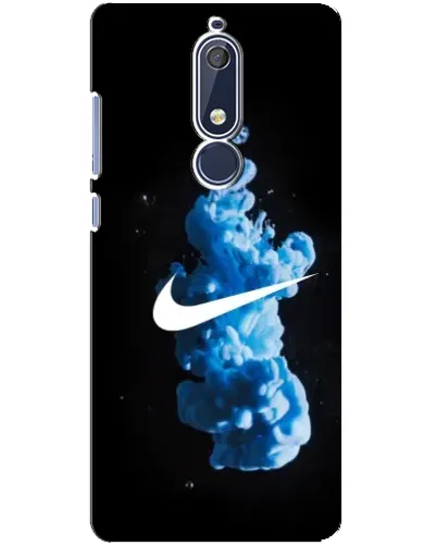 Чехол для Nokia 5.1 (2018) с картинкой «Nike и синий дым» Чехол для Nokia 5.1 (2018) с картинкой «Nike и синий дым»